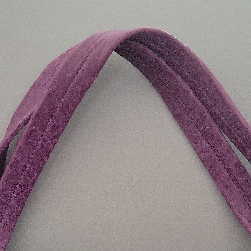 MZ Wallace Purple Gathered Pocket Shoulder Bag with Gold Hardware - Picture 3 of 9